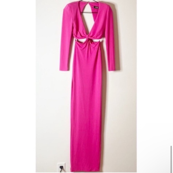 Nookie Revolve‎ Jewel Gown In Neon Pink small